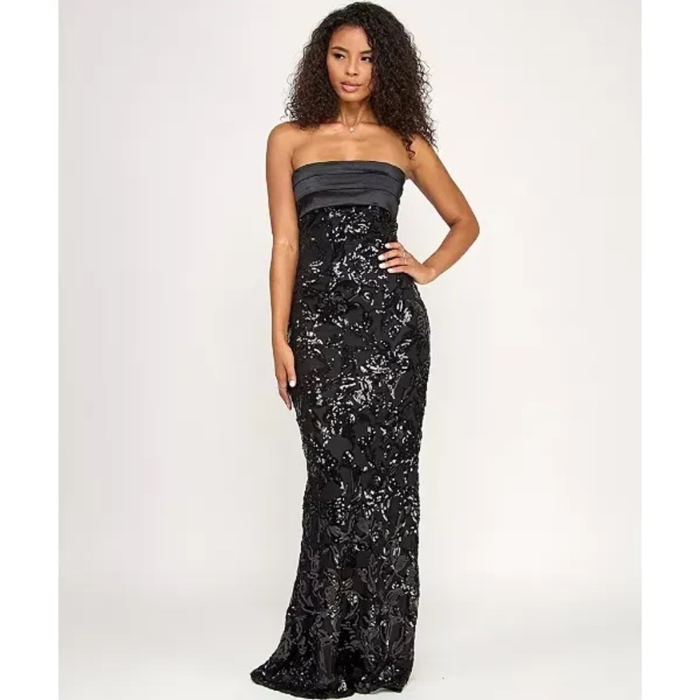 NWT Katia Rae Strapless Sequin Dress - size XS